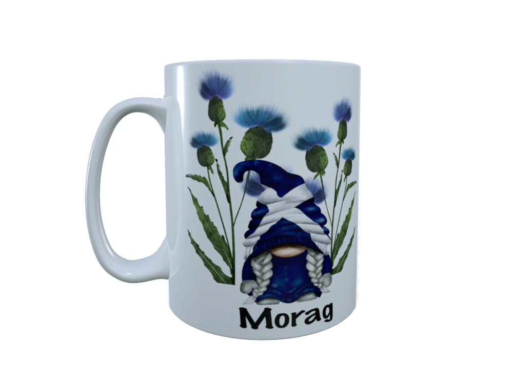 Patriotic Gnome Ceramic Mug, Scotland Gnome, Gonk Coffee Mug